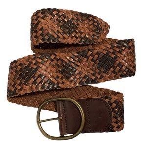 AEO American Eagle Outfitters brown woven‎ belt. Size Small/Medium - adjustable
